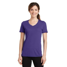 Port & Company Ladies Performance Blend V-Neck Tee. LPC381V