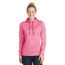 Sport-Tek Ladies PosiCharge Electric Heather Fleece Hooded Pullover. LST225