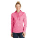 Sport-Tek Ladies PosiCharge Electric Heather Fleece Hooded Pullover. LST225