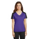 Sport-Tek Ladies PosiCharge Competitor Sleeve-Blocked V-Neck Tee. LST354