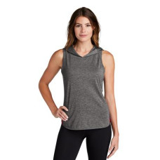 Sport-Tek  Women's PosiCharge  Tri-Blend Wicking Draft Hoodie Tank. LST410