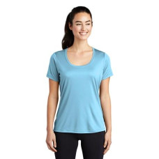 Sport-Tek  Ladies Posi-UV Pro Scoop Neck Tee. LST420