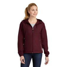 Sport-Tek Ladies Colorblock Hooded Raglan Jacket. LST76