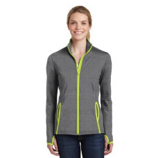 Sport-Tek Ladies Sport-Wick Stretch Contrast Full-Zip Jacket.  LST853