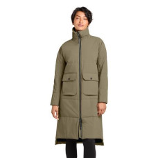 MiiR Women's Sashiko Stretch Puffy Long Jacket MRAW445