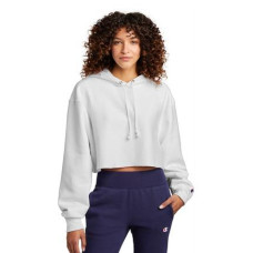 Champion   Women's Reverse Weave   Cropped Cut-Off Hooded Sweatshirt RW01W