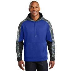 Sport-Tek Sport-Wick Mineral Freeze Fleece Colorblock Hooded Pullover. ST231