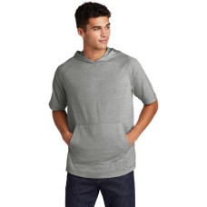 Sport-Tek  PosiCharge  Tri-Blend Wicking Short Sleeve Hoodie. ST404