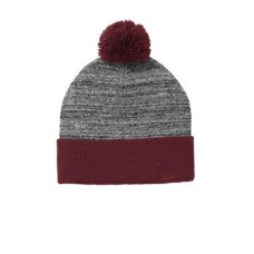 Sport-Tek  Heather Pom Pom Beanie STC41