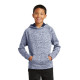 Sport-Tek Youth PosiCharge Electric Heather Fleece Hooded Pullover. YST225