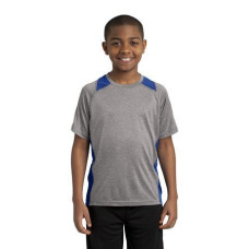 Sport-Tek Youth Heather Colorblock Contender Tee. YST361