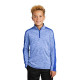 Sport-Tek  Youth PosiCharge  Electric Heather Colorblock 1/4-Zip Pullover. YST397