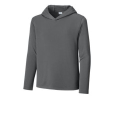Sport-Tek Youth Posi-UV Pro Long Sleeve Hoodie YST420LSH