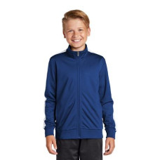 Sport-Tek  Youth Tricot Sleeve Stripe Track Jacket. YST94