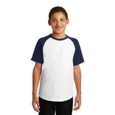 Sport-Tek Youth Short Sleeve Colorblock Raglan Jersey. YT201