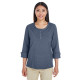  DG230W Devon & Jones Ladies' Central Cotton Blend Mélange Knit Top 