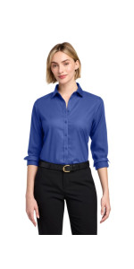 Brooks Brothers Women's Wrinkle-Free Stretch Nailhead Shirt BB18003 Brooks Brothers Women's Wrinkle-Free Stretch Nailhead Shirt BB18003