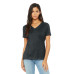 BELLA+CANVAS Women's Relaxed Heather CVC V-Neck Tee BC6405CVC