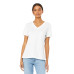 BELLA+CANVAS  Women's Relaxed Jersey Short Sleeve V-Neck Tee. BC6405