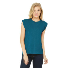 BELLA+CANVAS® Women's Flowy Muscle Tee with Rolled Cuffs BC8804