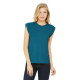BELLA+CANVAS Women's Flowy Muscle Tee with Rolled Cuffs BC8804