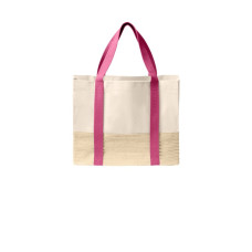 Port Authority® Straw Market Tote BG450 Port Authority® Straw Market Tote BG450