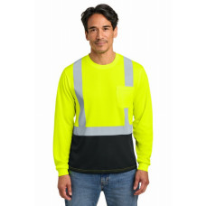 CornerStone® ANSI 107 Class 2 Long Sleeve Mesh Blocked Tee CS207