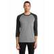District ® Perfect Tri® 3/4-Sleeve Raglan. DM136