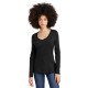 District Women's Perfect Tri Long Sleeve V-Neck Tee DT135