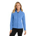 Port Authority Women's Heather Microfleece Full-Zip Jacket. L235 Port Authority Women's Heather Microfleece Full-Zip Jacket. L235