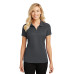 Port Authority Ladies Pinpoint Mesh Zip Polo. L580