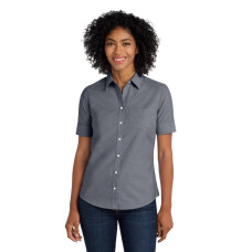 Port Authority® Women's Short Sleeve SuperPro? Oxford Shirt. L659 Port Authority® Women's Short Sleeve SuperPro? Oxford Shirt. L659
