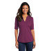 Port Authority  Ladies Stretch Heather Open Neck Top  LK583