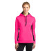Sport-Tek Ladies Sport-Wick Fleece Colorblock Hooded Pullover. LST235