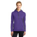 Sport-Tek Ladies Sport-Wick Fleece Colorblock Hooded Pullover. LST235
