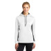 Sport-Tek Ladies Sport-Wick Fleece Colorblock Hooded Pullover. LST235