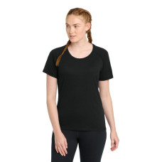 Sport-Tek ® Women's PosiCharge ® Tri-Blend Wicking Scoop Neck Raglan Tee. LST400