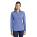 Sport-Tek  Ladies PosiCharge  Tri-Blend Wicking 1/4-Zip Pullover. LST407