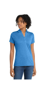 Sport-Tek Women's Heather Contender Polo. LST660