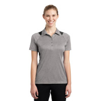 Sport-Tek Ladies Heather Colorblock Contender Polo. LST665