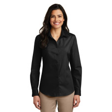 Port Authority® Women's Long Sleeve Carefree Poplin Shirt. LW100 Port Authority® Women's Long Sleeve Carefree Poplin Shirt. LW100