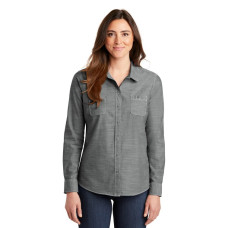 Port Authority® Women's Slub Chambray Shirt. LW380