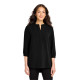 Port Authority® Women's 3/4-Sleeve Textured Crepe Tunic LW713