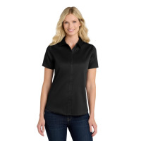 Port Authority Women's Short Sleeve SuperPro ReactTwill Shirt. LW809 Port Authority Women's Short Sleeve SuperPro ReactTwill Shirt. LW809