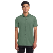 Mercer+Mettle® Stretch Pique Full-Button Polo MM1006