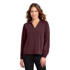 Mercer+Mettle® Women's Long Sleeve Buttery Soft Popover Blouse MM2019