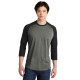 New Era  Heritage Blend 3/4-Sleeve Baseball Raglan Tee. NEA104