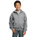 Port & Company - Youth Core Fleece Full-Zip Hooded Sweatshirt. PC90YZH Port & Company - Youth Core Fleece Full-Zip Hooded Sweatshirt. PC90YZH