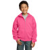 Port & Company - Youth Core Fleece Full-Zip Hooded Sweatshirt. PC90YZH Port & Company - Youth Core Fleece Full-Zip Hooded Sweatshirt. PC90YZH