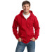 Port & Company Tall Essential Fleece Full-Zip Hooded Sweatshirt. PC90ZHT
